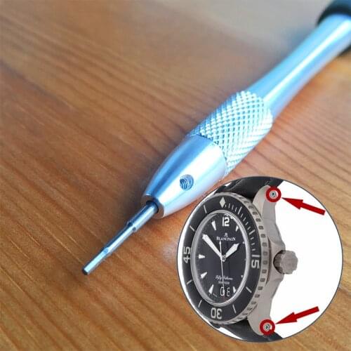 1.05mm hexagon screwdriver for Blancpain Fifty Fathoms 45mm titanium watch screwtube