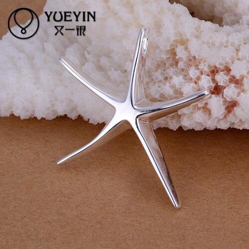 Silver plated pendant for women Necklace accessories Trendy wedding jewelry P027 Luxurious engagement for Gift