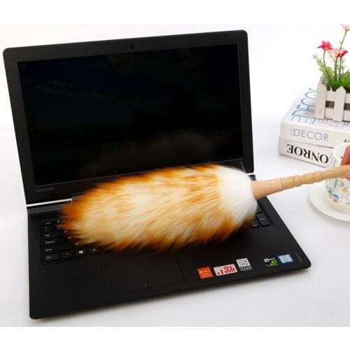 Wipe Dust Catch Wool Wood Handle Dirt Furniture Car Soft Cleaner Useful Household Accessories Duster Home Tool New Items 2021