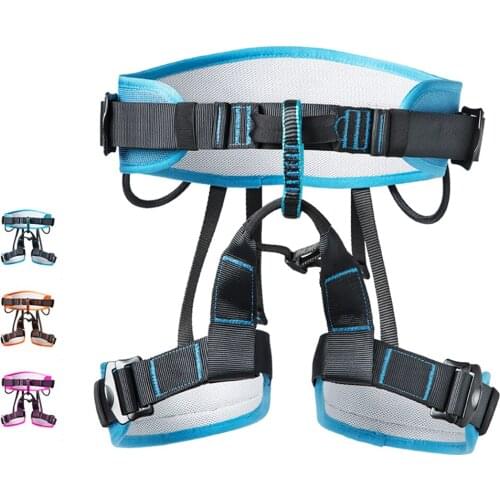 Climbing Safety Harness Outdoor Tree Rock Climbing Mountaineering Caving Safe Harness Half Body Waist Leg Protect Belt