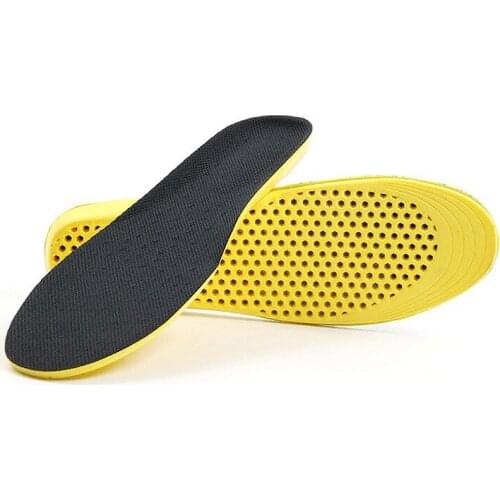 Pu Sports Insoles For Shoes Men Women Pad Insert Accessories High Quality Sweat Shock Absorption Comfortable Breathable Insole