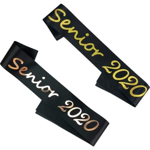 Graduation Satin Sash Graduate Fancy Shoulder Strap Gifts For Gown Costume Dress