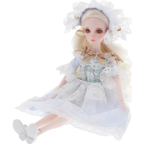 1/6 BJD Dolls Girl Resin Doll + Clothes + Shoes 12 Inch Dolls Makeup Accessories