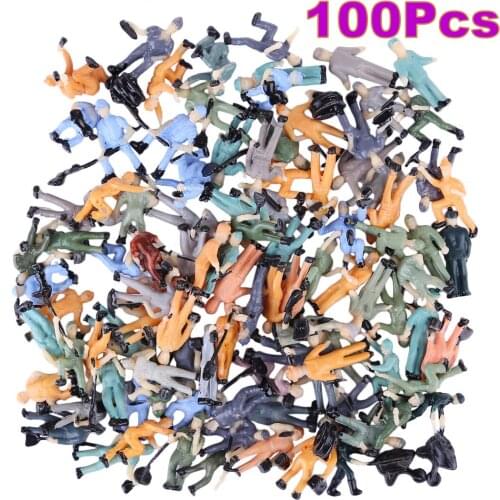 1:87 Figures Model Mini Railway Worker Model Toy for Sand Table Building Model