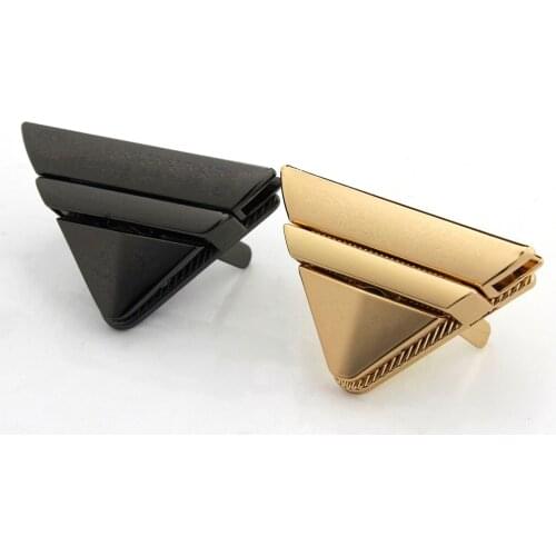 1pcs Metal Triangle Press Lock Fashion Switch Lock For DIY Handbag Bag Purse Luggage Hardware Closure Bag Parts Accessories