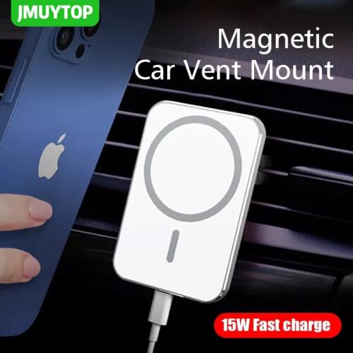 15W Magnetic Wireless Car Charger Mount Adsorbable Phone For iPhone 12 Pro Max Mini Magsafe Fast Wireless Charging Holder