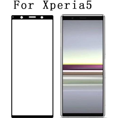 2PCS 3D High aluminum Tempered Glass On The For Sony Xperia 5 Full Cover 9H Protective film Screen Protector For Sony Xperia5