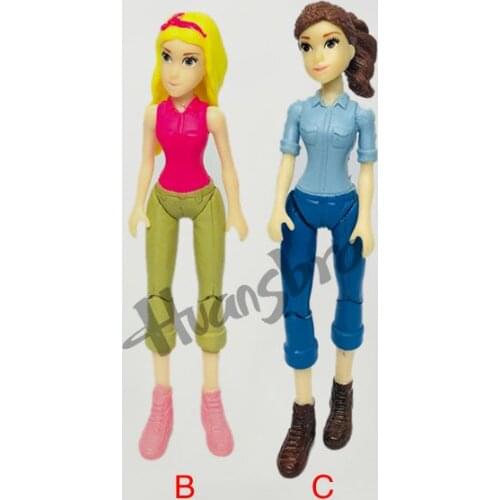 3.75 inch 1:18 soldier human joint movable doll cartoon girl 2pcs/set