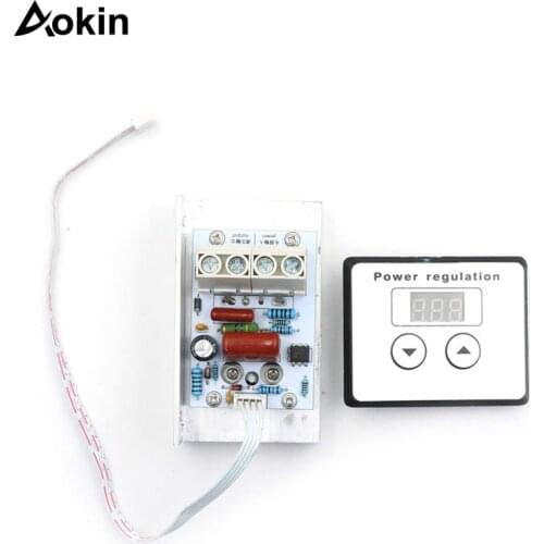 Digital Control SCR Electronic Voltage Regulator Speed Control Dimmer Thermostat + Digital Meters AC 220V 10000W 80A