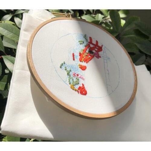 Flower Shop Plant Series European embroidery kit simple three-dimensional embroidery Ribbon kit embroidery needlework