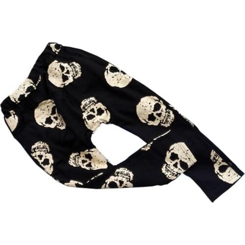 Hot sale kids spring autumn cotton clothing children harem pants for baby girls trousers boys pants skull 2020 size100~150