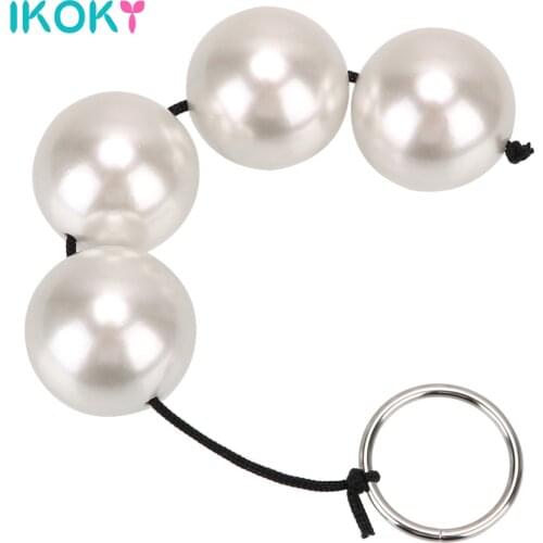 Dia 4cm Big Anal Plug Beads Vaginal Kegel Balls Butt Stuffed Machine Sex Toys For Women Men Erotic Couple Tools Toyes Adult Game