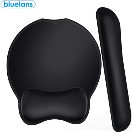 Double-side Portable Mousepad Keyboard Raised Home Office Keyboard Mouse Pad Hand Rest Wrist Raised Support Mouse Cushion for PC