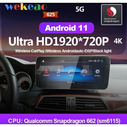 Fnavily Android 11 Car Radio For Mercedes Benz GLC X253 C Class W205 C180 C200 C220 C300 C350 NTG5.0 IPS navigation GPS 12.3"