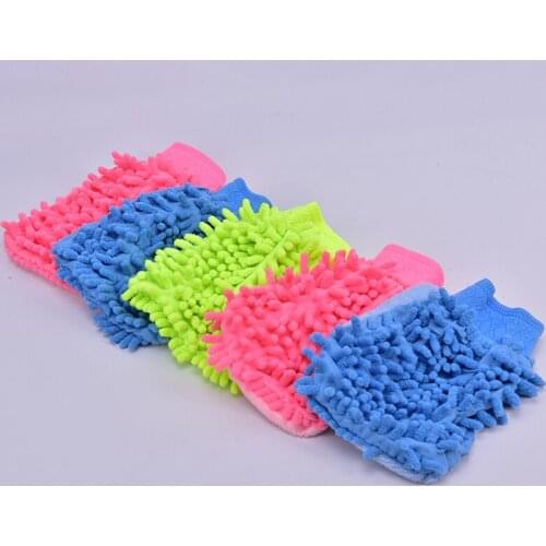 1pc Car Cleaning Washing Tool Wash Glove Ultrafine Fiber Chenille Microfiber Car Cleaning Drying Gloves Home Cleaning Windown