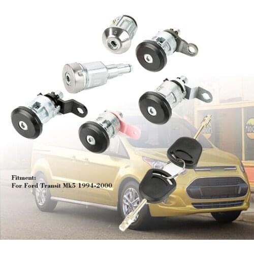 95VB B22050 FG 1027009 COMPLETE LOCK SET IGNITION SWITCH FUEL BARREL SLIDING SIDE DOOR LOCK FOR FORD TRANSIT MK5 1994-2000