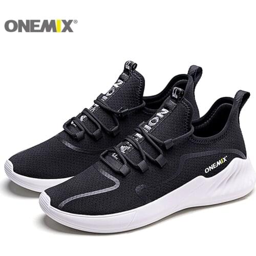 ONEMIX Energy Sports Mens Breathable Rebound Casual Light Mesh Air Cushion Running Shoes