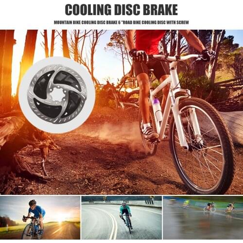 Bike Radiator Fin Rotors Road MTB Mountain Bike Cooling Fins Disc Brake Rotors 6 Inches 160mm with Bolts Bicycle Parts
