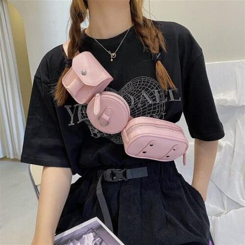 Women Purse Waist Bag Designer 3 In 1 Women Belt Bag High Quality PU Chest Bag Fashion Fanny Pack for Women Casual Crossbody Bag