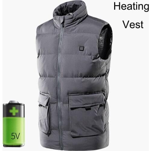 Usb Women Coat Thermal Vest Heated Jacket Men Winter Warm Body Heating Clothes Top Charging Heated Coat Windy Snow Day Wear 2020