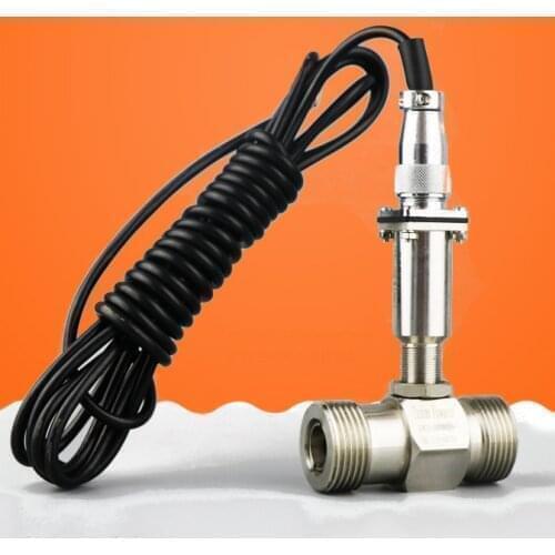 Liquid Turbine Flow Meter Tester Sensor Transmitter LWGY-25 Threaded Connections 12V-24V Flowmeter Counter Indicator DN25