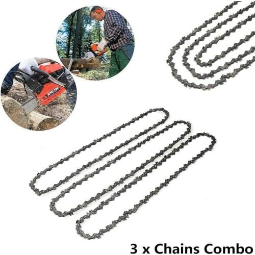 3pcs Chainsaw Handheld Electric Chainsaw Semi Chains 3/8lp 0.05 Replacement For Stihl Ms170 Ms171 Ms180 Ms181 Chainsaw