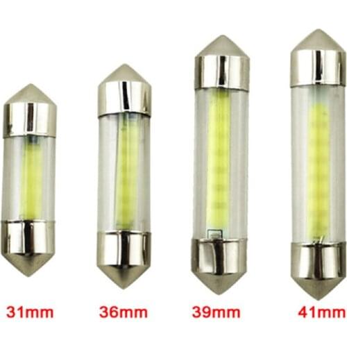 31mm 36mm 39mm 41mm Festoon LED Bulb C5W Car Dome Light Auto Interior Map Roof Reading Lights Lamp DC12V White