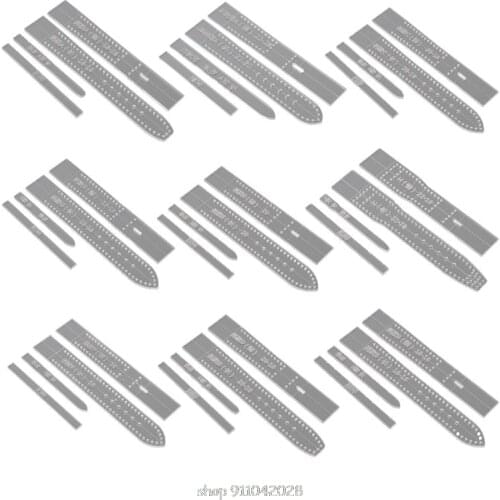4pcs/set Transparent Acrylic Watch Strap Band Stencil Template Mold DIY Leather Craft Tool Home Supplies For Men D10 20 Dropship