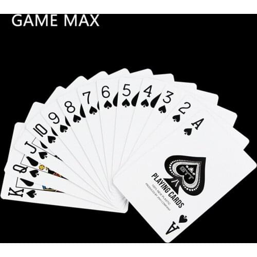 55PCS Red Blue Plastic PVC Baccarat Waterproof Poker Card Board Bridge Games 9cm X 6cm X 2cm Playing Cards