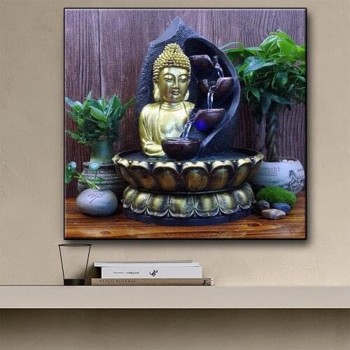 5D DIY Diamond Painting Buddha Full Square/Round Diamond Embroidery Jewelry Cross Stitch Set Home Decor Religion Art Mosaic Gift