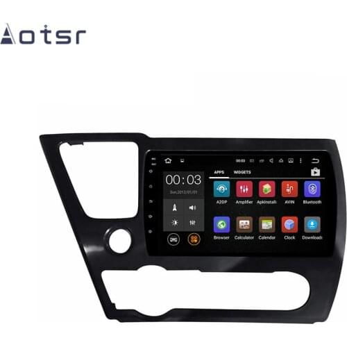 Aotsr Android 9.0 Car GPS navigation DVD Player For Honda Civic Sedan 2013-2019 multimedia radio recorder navigation stereo