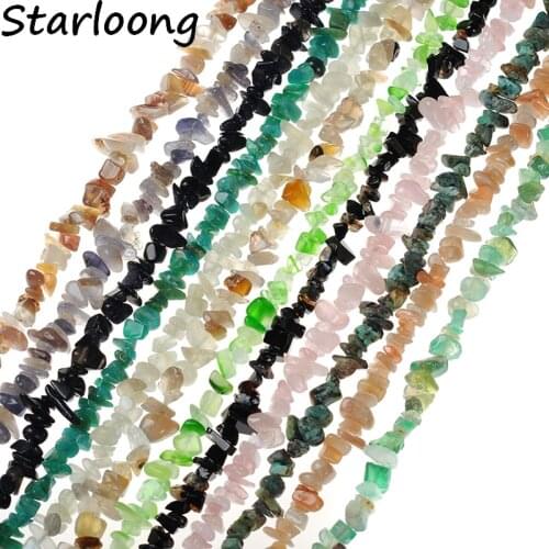 5*6*13MM Irregular Shape Freeform Chip Gravel Natural Stone Strand African turquoises Sun Beads For DIY Jewelry Making Bracelet