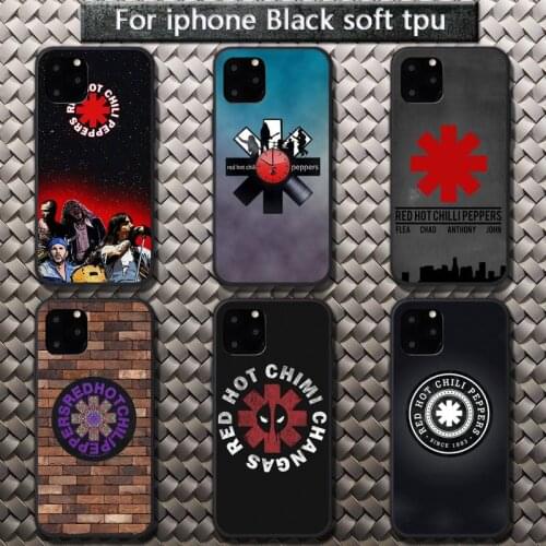 American Rock Band RHCP Phone Cases for iPhone 8 7 6 6S Plus X 5S SE 2020 XR 11 12 Pro mini pro XS MAX
