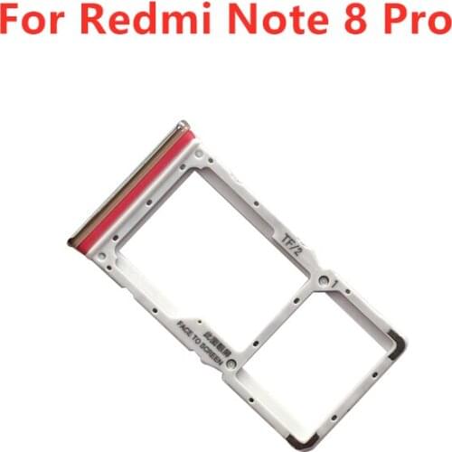 For Xiaomi redmi note 8 pro Card Tray Holder SIM Card Micro SD Card Slot Adapter Replacement Repair Spare Parts