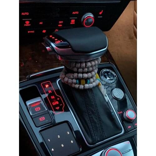 For Audi A7 2009-2014 Modified Electronic Handle Shift Lever Handball Dust Cover Automatic Gear Shift Knob