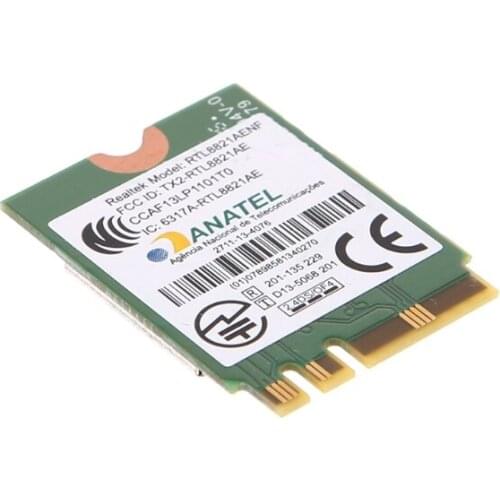 Dual Band 2.4+5 GHz 433M Bluetooth V4.0 M.2 Wireless Card For RTL8821AE M2EC