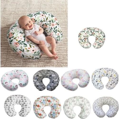 Baby Nursing Pillowcase Elastic U-shaped Pillow Case Detachable Pillow Cover Breastfeeding Pregnant Pillowcase
