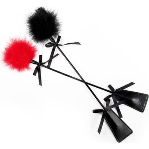 52cm Slave Erotic BDSM SM for Couple Women Adult GameFlirt Clit Tickler Whip Bird Feather Sex Toy Products Bondage Sex Games