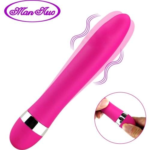 Man nuo Dildo Vibrator Magic Wand Speed Adjustable Clitoris Stimulator G-spot Waterproof Sex Toys for Women AV Stick 6 variables
