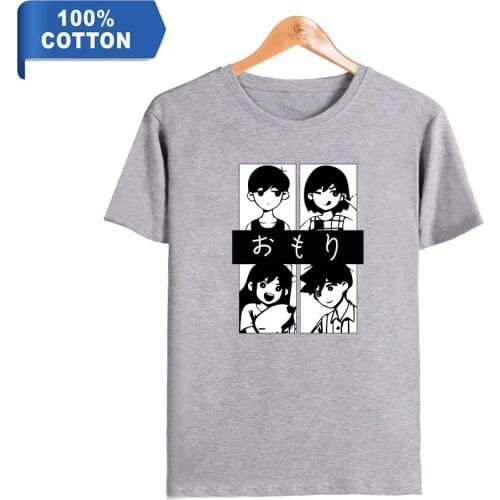 WAWNI Omori T Shirt Fashion Tops Womens Men Tee Cosplay Cotton Polyester Short Sleeved Tops 100% Cotton Tshirt 2021 T Shirt