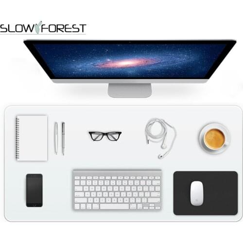Slow Forest Soft PVC Mouse Pad Transparent Game Keyboard Mat Thicken Matte Office computer Desk Mat Student Desk Protection Pad