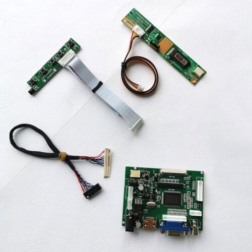 For QD15TL04/QD15TL07/QD15TL09 2AV VGA 30pins LVDS cable 1CCFL 1280*800 notebook PC LCD panel 15.4" display drive board kit