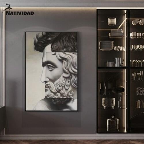 Classic Greek Mythology Story Character Sculpture Picture Painting Art Print Poster Modern Living Room Shop Canvas Painting Home