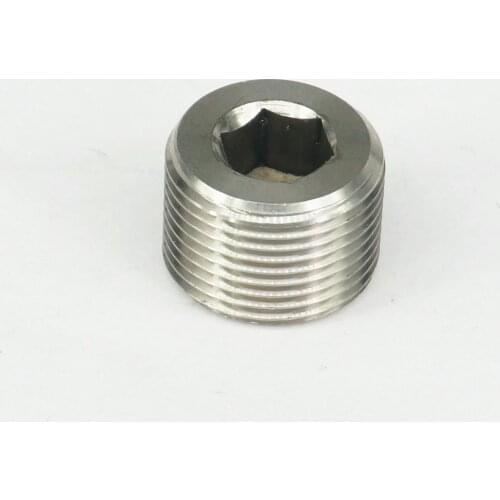 M22x1.5mm Male 304 Stainless Steel Countersunk End Plug Internal Hex Head Socket Pipe Fitting 357 PSI