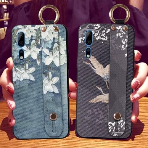 Soft TPU Silicone Back Cases For ZTE Axon 10 Pro A2020 Wrist Strap Back Cover For Nubia Play Red Magic Red Devil 5G