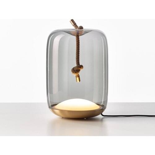 Nordic LED Desk Lamp Simple Modern Personality Creative Glass Table Lamp Bedroom Bedside Lamp Industrial Study Home Decor Lamps