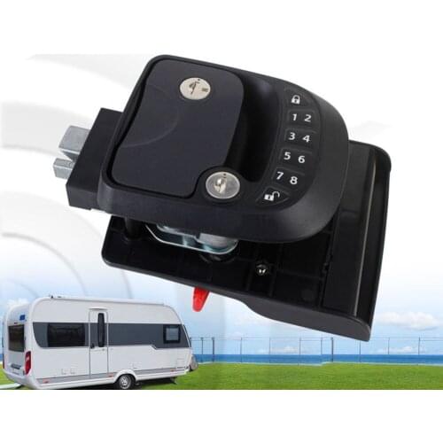 New Secure Car RV Keyless Entry Door Lock Latch Handle Knob Deadbolt NEW Durable Convenient RV Camper Trailer Black #279370