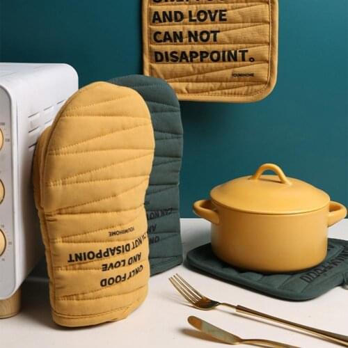 With Pot Pad Anti-scalding High Temperature Resistant Oven Mitt Cooking Tool