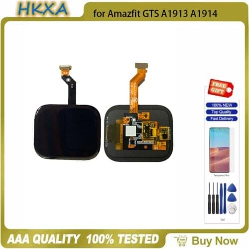1.65-inch AMOLED For Amazfit GTS A1913 A1914 OLED screen Original touch screen for Amazfit GTS smart watch LCD screen