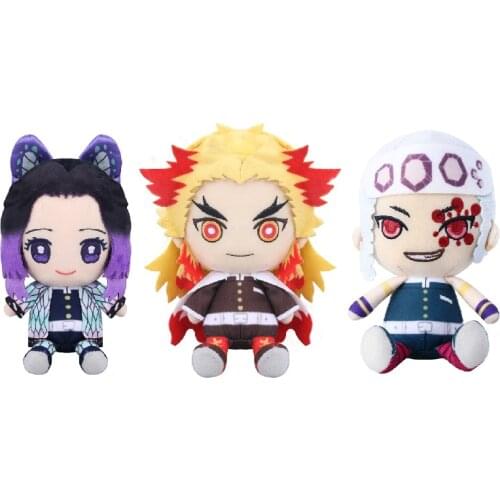 1pcs Demon Slayer Doll Rengoku Kyoujurou Uzui Tengen Kochou Shinobu kimetsu no yaiba Lovely Plush Toys Nice Gift Size 16/20cm